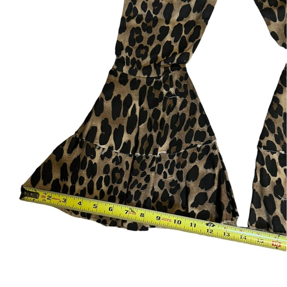NEW Girls Leopard Bell bottoms - Picture 5 of 6